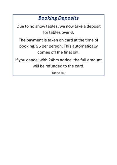Spotlight on Booking Deposit
